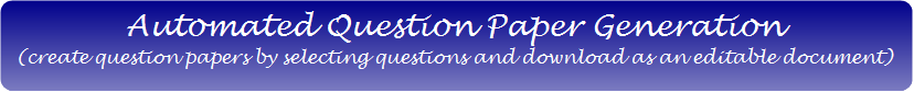 Automated Question paper